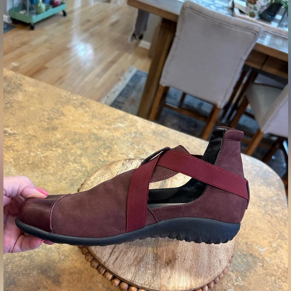 Naot Rakua Bordeaux Leather/Violet Nubuck